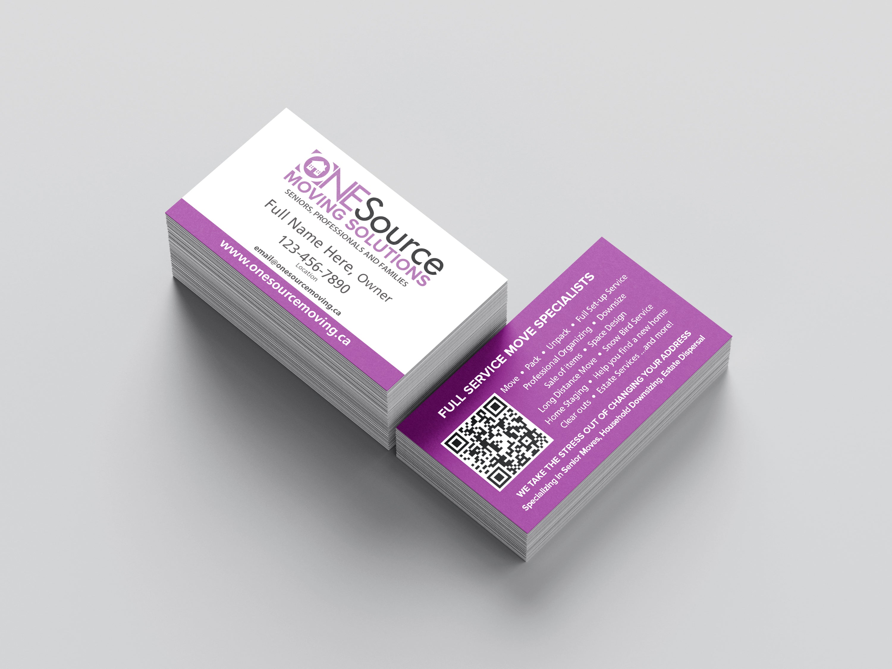 Onesource Moving - Business Cards