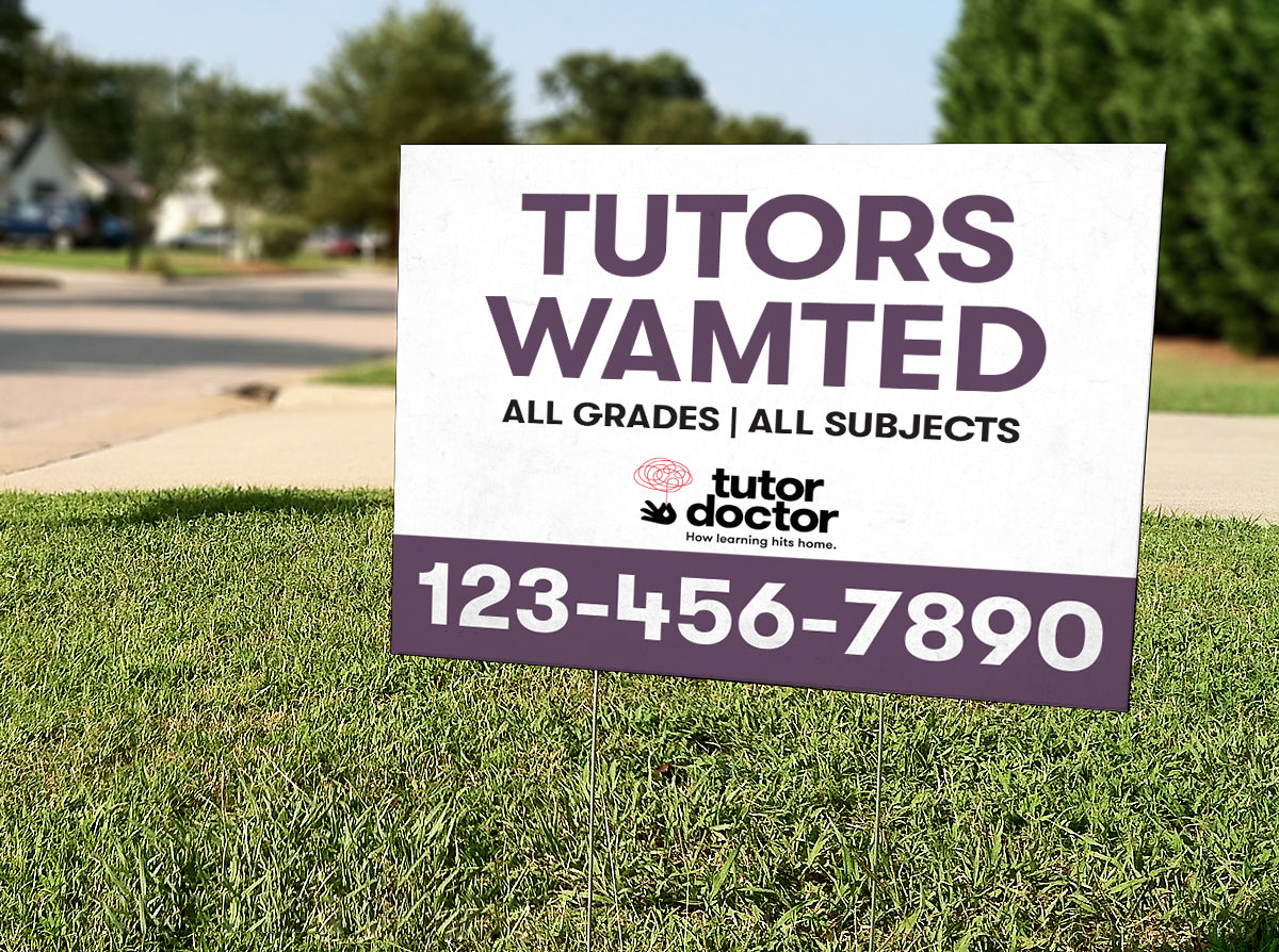 Tutors Wanted - Sign + H Stand