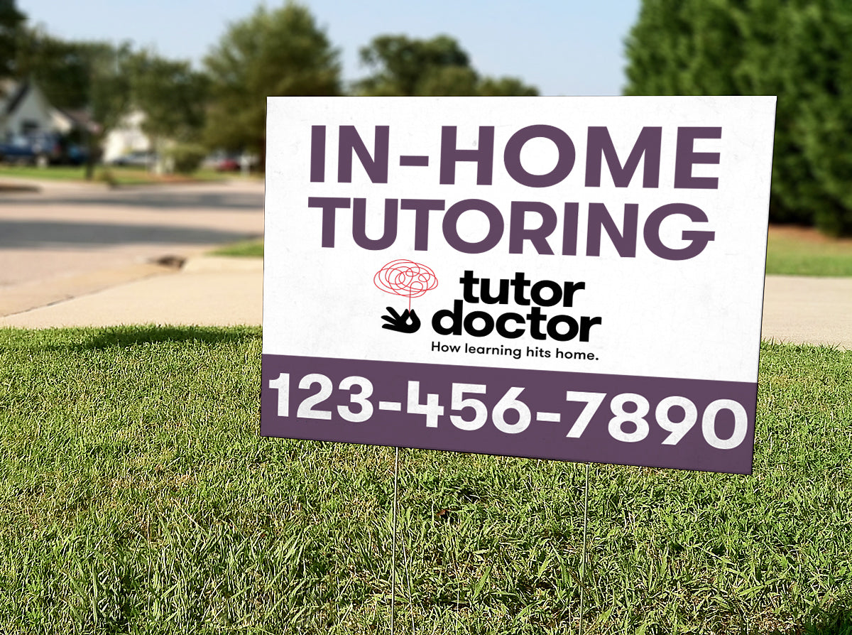 In-Home Tutoring - Sign + H Stand