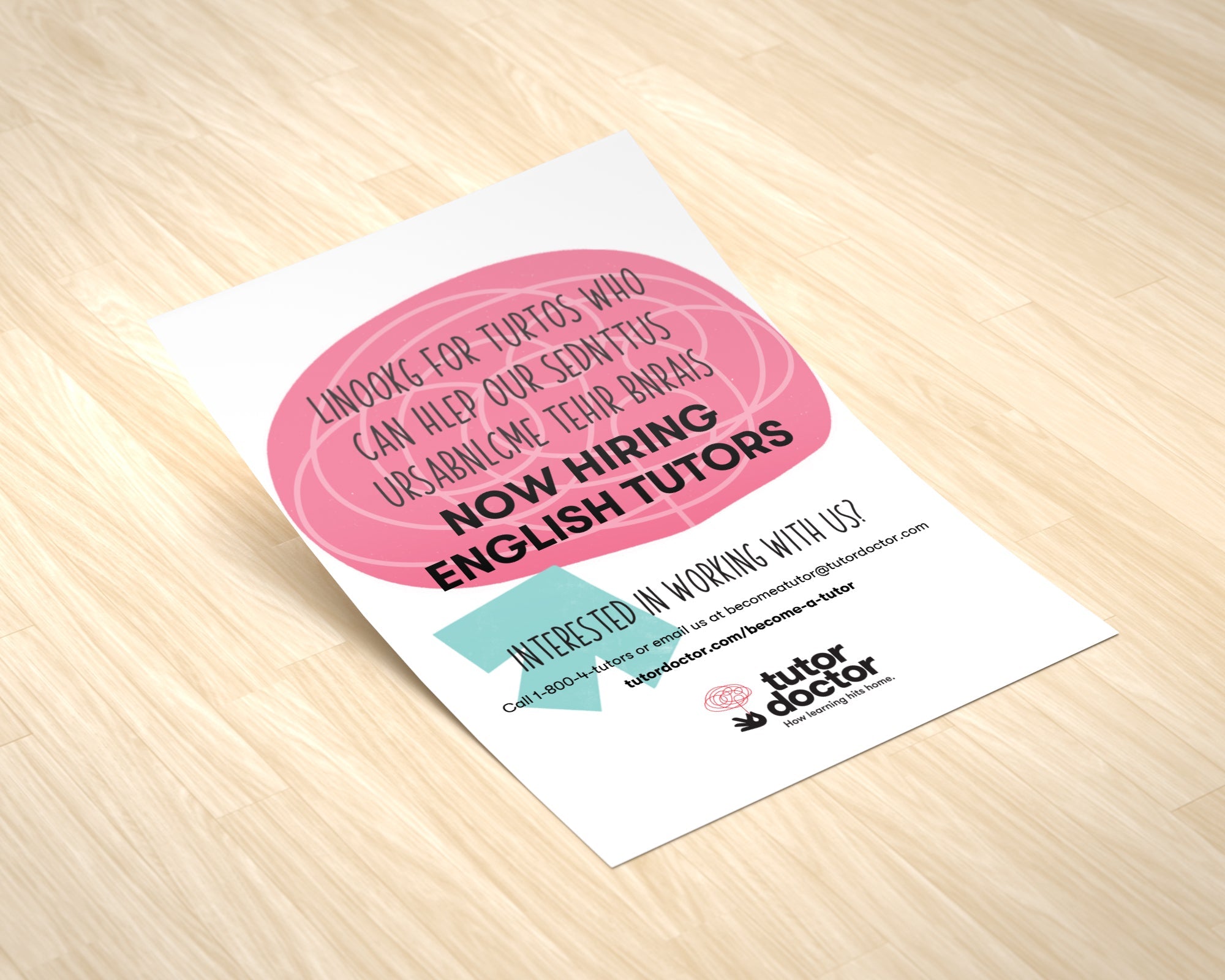 Tutor Recruitment Flyer - English Tutors