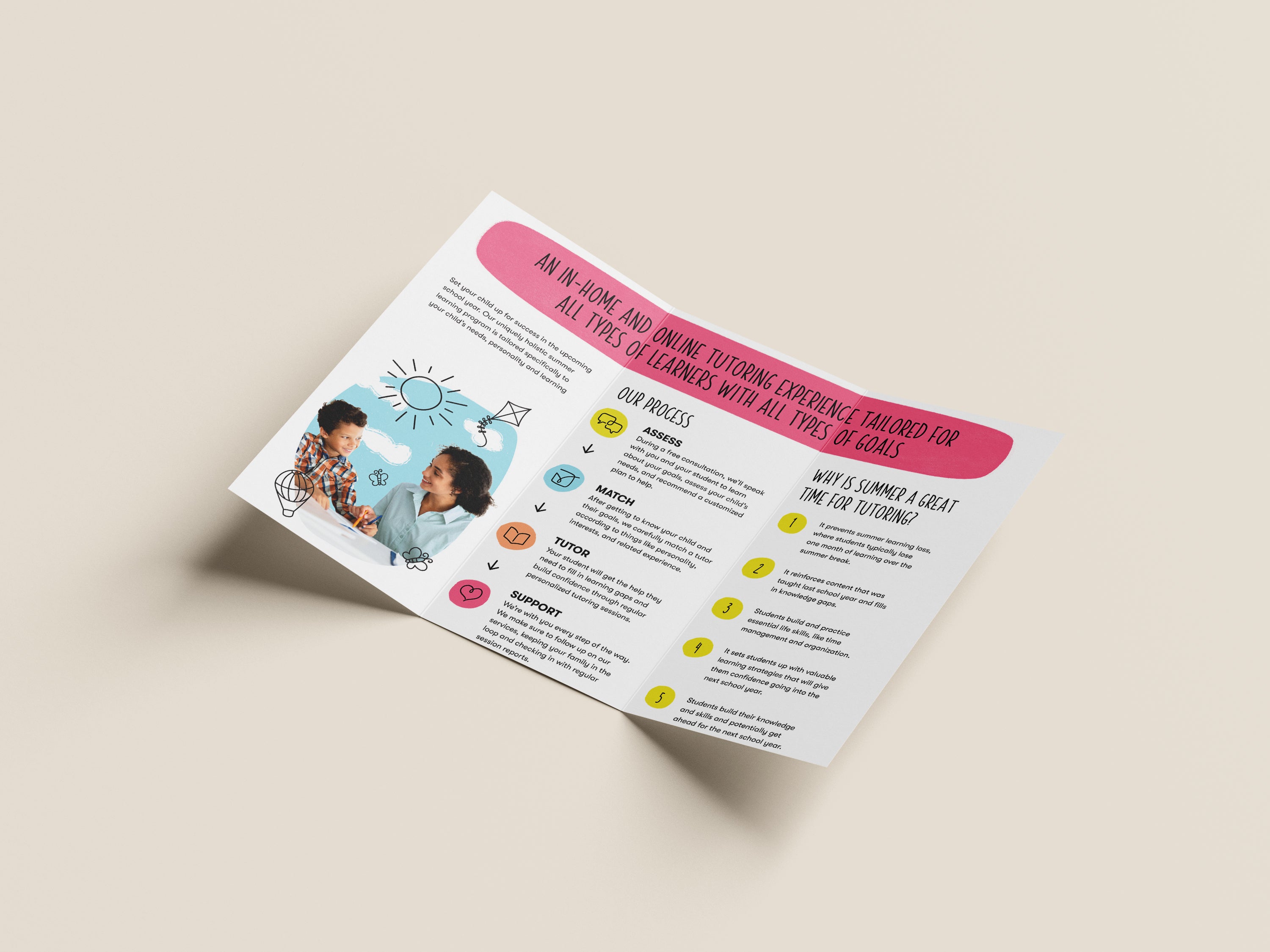 2024 Summer Tutoring Brochure
